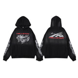 Hellstar Hoodie & Pants autumn and winter flare black flame pants hoodie