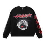Hellstar Sweatshirt Autumn and Winter Smiley Kirin Arm Print