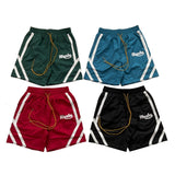 Rhude Shorts Striped Ribbon Color Matching Casual Quick-Drying Shorts Beach Pants