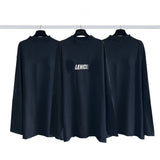 Men T-shirts Summer Paris Long Sleeve T-Shirt Loose Casual