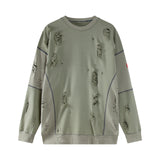 C.e sweatshirt fall and winter c.e distressed crew neck pullover sweatshirt