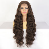 Women's Wigs Long Curly Lace 13 * 4 Fiber Wigs