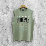 Purple Brand Tank T Shirts Sleeveless T-shirt Vest