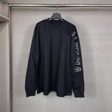 Men T-shirts Paris Long Sleeve T-Shirt Loose Casual Bottom Shirt