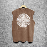 Purple Brand Distressed Tank T Shirts Distressed Sleeveless T-shirt Vest