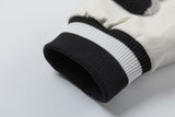Off White Jacket Spring and Autumn OW Splicing Letter Pattern Baseball Jacket Jacket