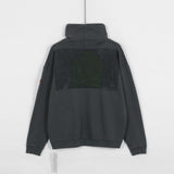 C.e sweatshirt spring & fall c.e batik distressed high collar pullover sweatshirt