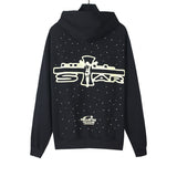 Hellstar Hoodie gradual change color retro hooded sweater