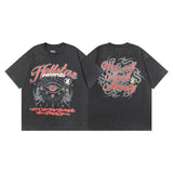 Hellstar T Shirt Washing Water Black Series Printed Short Sleeve T-Shirt
