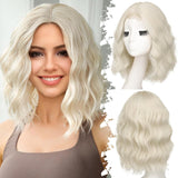 Women's Wigs Silicone Net 4X1 Lace Graduation Short Bob Curly Lace Wig