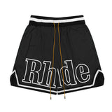 Rhude Shorts Striped Elastic Sport Mesh Basketball Shorts