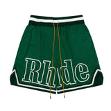Rhude Shorts Striped Elastic Sport Mesh Basketball Shorts