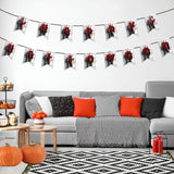 Halloween flag hanging ornaments Halloween Paper Banner – Spooky Party & Haunted House Decoration