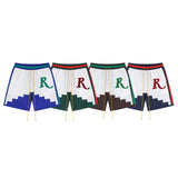 Rhude Shorts Letter Embroidered Casual Shorts Beach Shorts