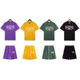 Denim Tears T Shirt Shorts Short Sleeve T-shirt Men and Women Sports Shorts Suit(Options need to be purchased separately)