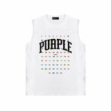 Purple Brand Tank T Shirts Sleeveless T-shirt Vest