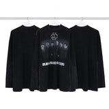 Men T-shirts Paris German Chariot Band Long Sleeve T-Shirt Loose Casual Bottom Shirt