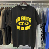 Hellstar T Shirt No Guts No Glory Print Short Sleeve T-Shirt