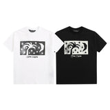 Palm Angels T Shirts Star Moon Print Short Sleeve T-Shirt