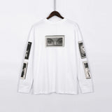 C.e sweatshirt spring & fall c.e retro woman face pattern round neck pulloverlong sleeves