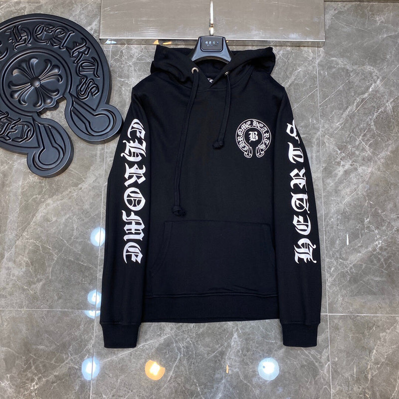 Chh Chrome Hearts Hoodie horseshoe Sanskrit LOGO print casual hooded sweater