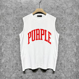 Purple Brand Tank T Shirts Sleeveless T-shirt Vest