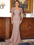 Women Party Dress Fashionable Sequins Evening Gown (Ss0416)