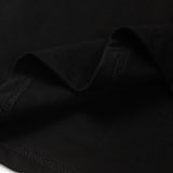 Denim Tears T Shirts Flame Wood Cotton Printed Loose Short Sleeve T-shirt