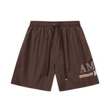 Amiri shorts drawstring slacks alphabet shorts