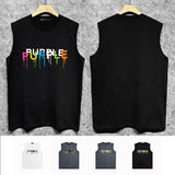 Purple Brand Tank T Shirts Sleeveless T-shirt Vest