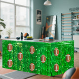 Themed Party Supplies American Football Fringe Table Skirt – Kids Birthday Party Table Decoration