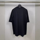 Men T-shirts Summer Paris Ready-to-Wear Old Ripped Short Sleeve T-Shirt Loose Casual