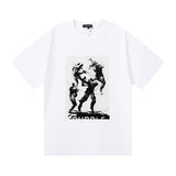 Purple Brand T Shirt Chess Print Short Sleeve T-Shirt