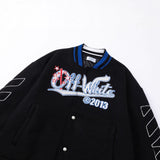 Off white jacket fall and winter style outwear for men and women