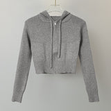 Women Sun Protection Shirt Elegant Zipper Knitted Short Coat