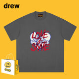 Drew T Shirts Cotton Short Sleeve Short Sleeve T-shirt Loose