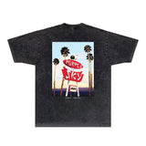 Purple Brand Distressed T Shirts Short Sleeve