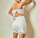 Women Dresses Sexy Temperament Lace Dresses (Hwfs0410)