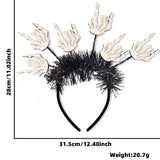 Halloween headband Halloween Headband – Pumpkin, Spider & Radiant Feather Design