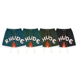 Rhude Shorts Color Matching Casual Sports Mesh Shorts