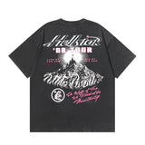 Hellstar T Shirt Washing Water Black Series Printed Short Sleeve T-Shirt