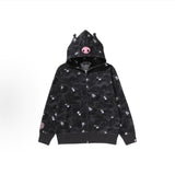 Bathing ape hoode bape co-branded hello kitty kuromi looseoutwearautum