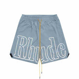 Rhude Shorts Casual Elastic Sports Shorts Beach Pants
