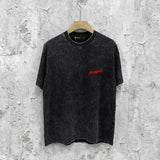 Purple Brand Distressed T Shirts Short Sleeve