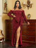 Women Party Dress Sequins Elegant Evening Dress (Ss0416)