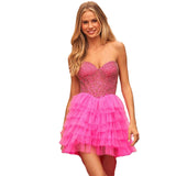 Women Dresses Vibrant and Charming Pink Dress Makes You the Focus of the Bar