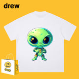 Drew T Shirts Alien Printed Short Sleeve T-shirt