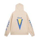 Rhude Hoodie Speedboat Plaid Sleeve Print Hooded Sweater