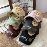 Y2k hot girl hat heavy industry hand-painted cartoon cat baseball cap women's sunshade peaked cap men