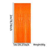 Themed Party Supplies Neon Theme Party Decoration Set – Fluorescent Fringe Curtains, Colorful Banners & Table Skirts